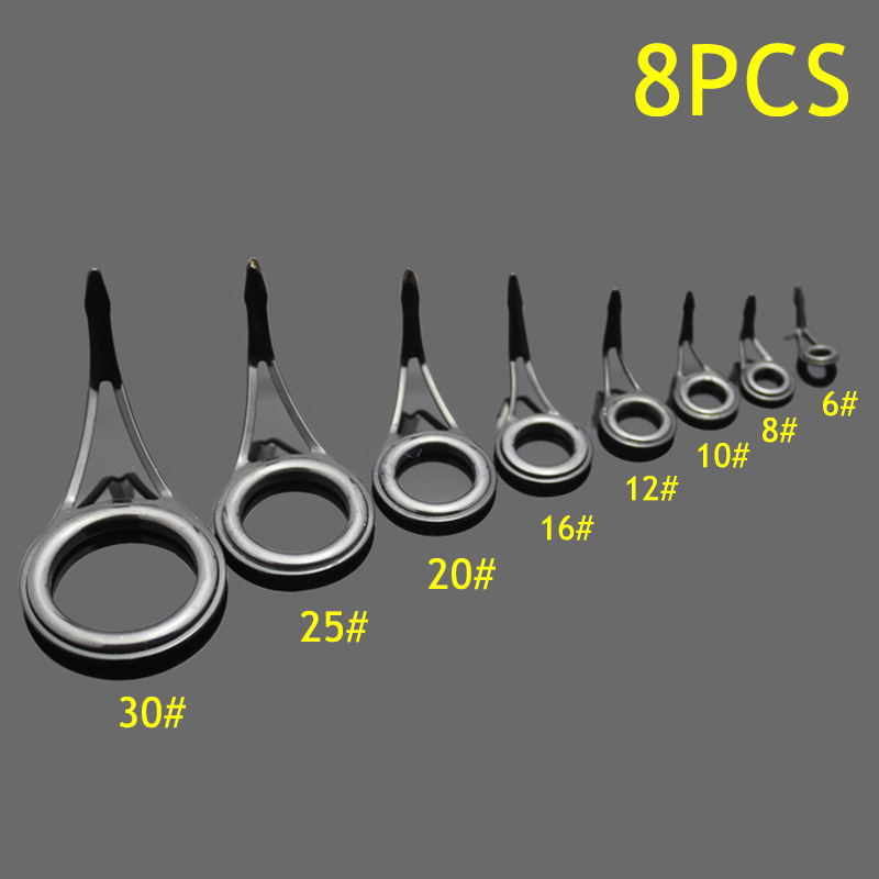 Fishing Rod Guide Replacement - 8 buah Cincin Pemandu Joran Pancing