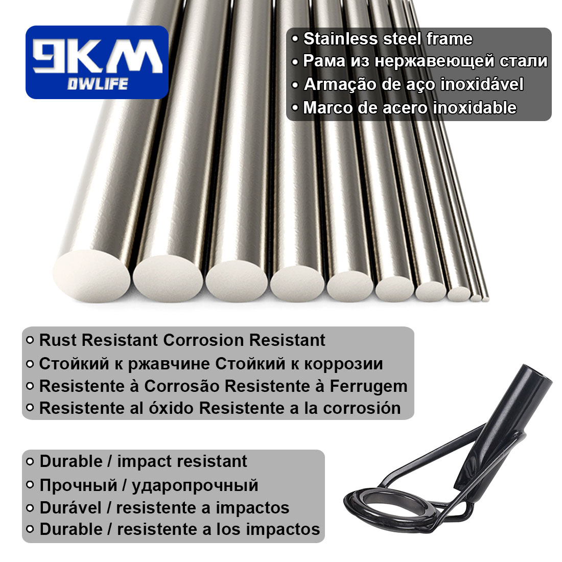 5 buah tongkat pancing ujung p - Fishing Rod Guide Replacement ulasan dan harga