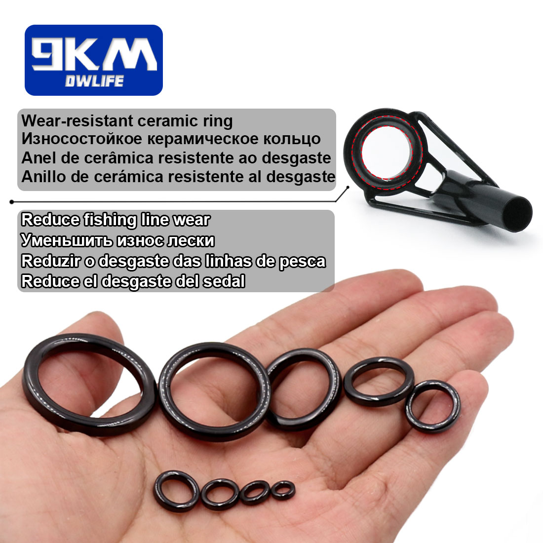 5 buah tongkat pancing ujung p - Fishing Rod Guide Replacement ulasan dan harga